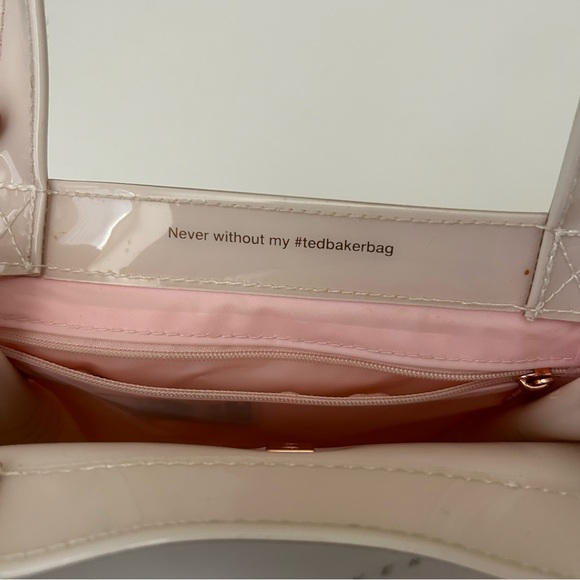 Ted Baker London light Pink Blush Plastic PVC bag The Ted Tote - Picture 13 of 13